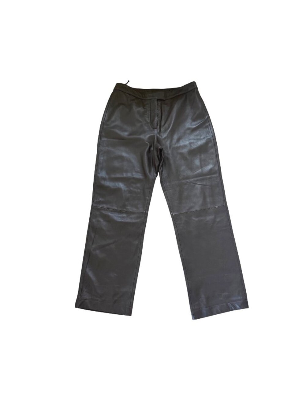 III State Women's Leather Pants 12 Grunge Y2K 90s Goth Punk Straight Leg Lined